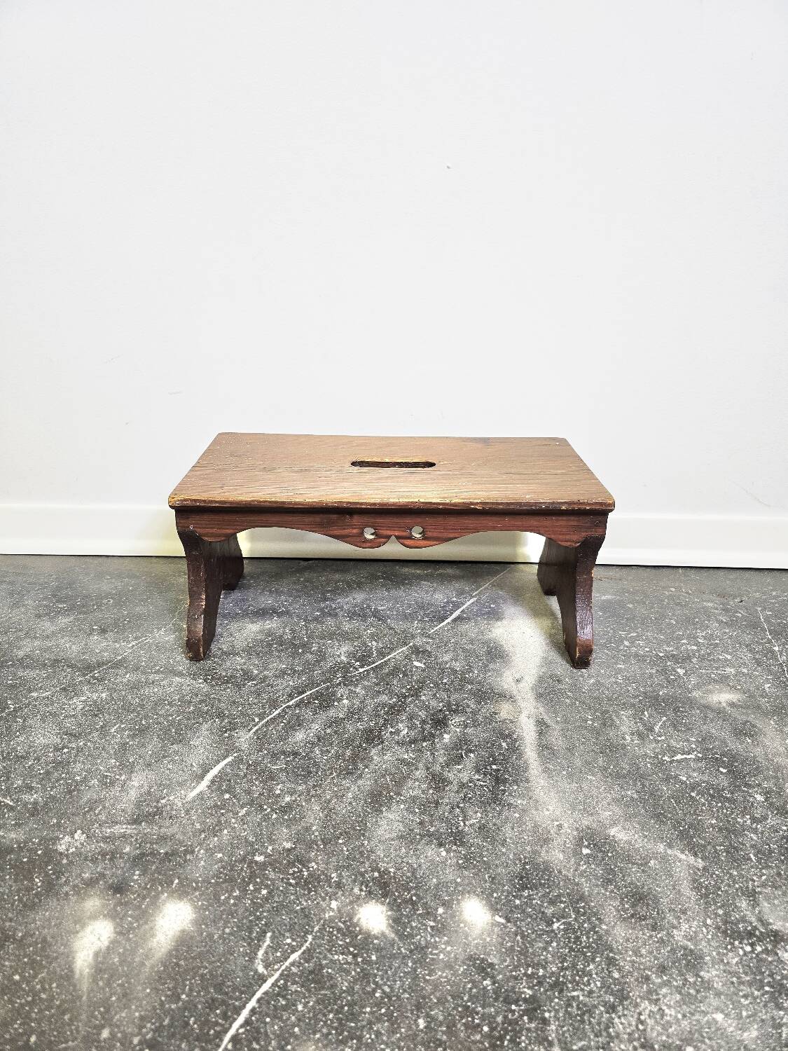 50s Handmade Wooden Footstool