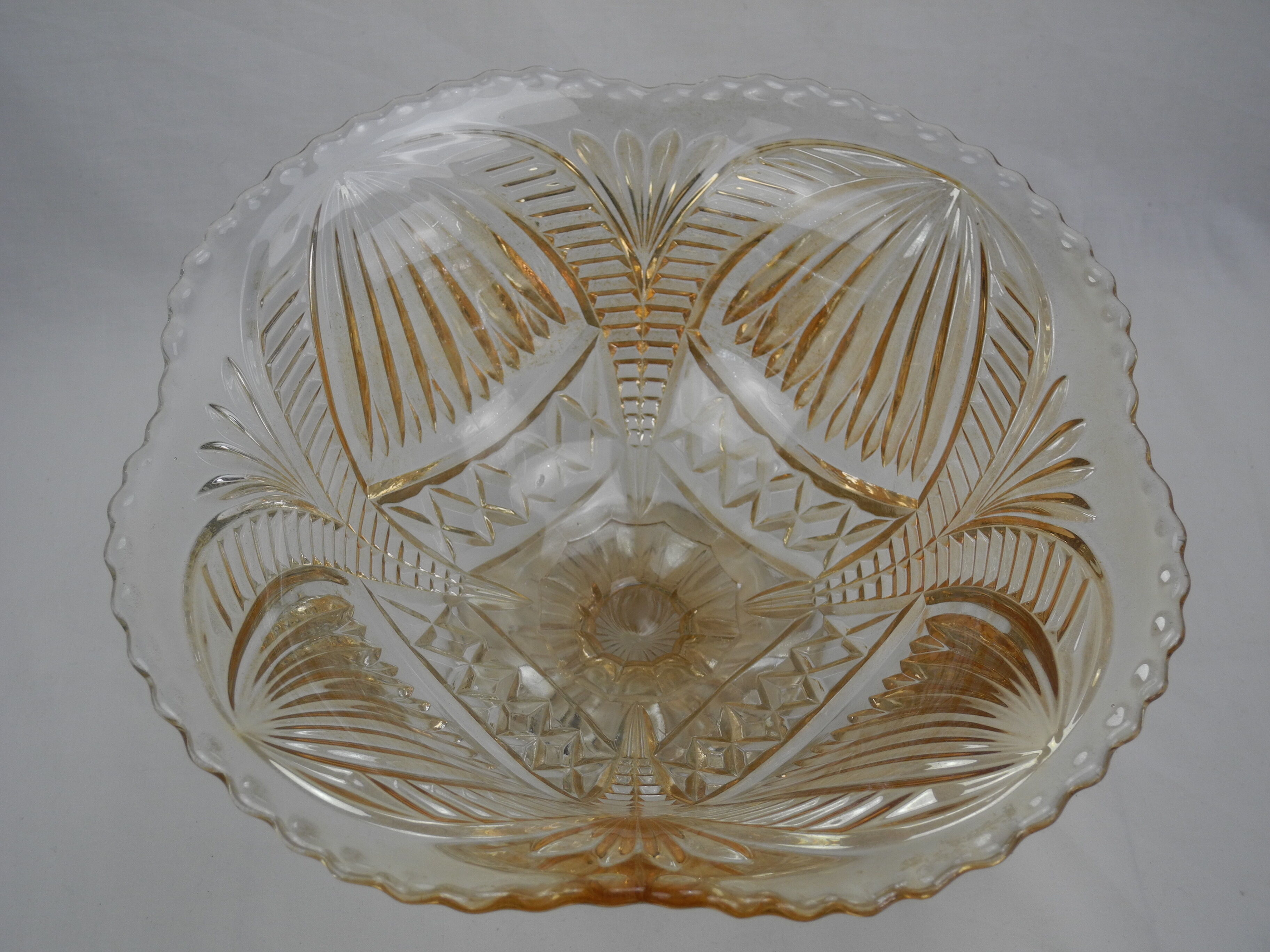 Czechoslovakia crystal cup vintage deco crystal cup czechoslovakia kristall