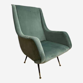 Italian velvet armchair