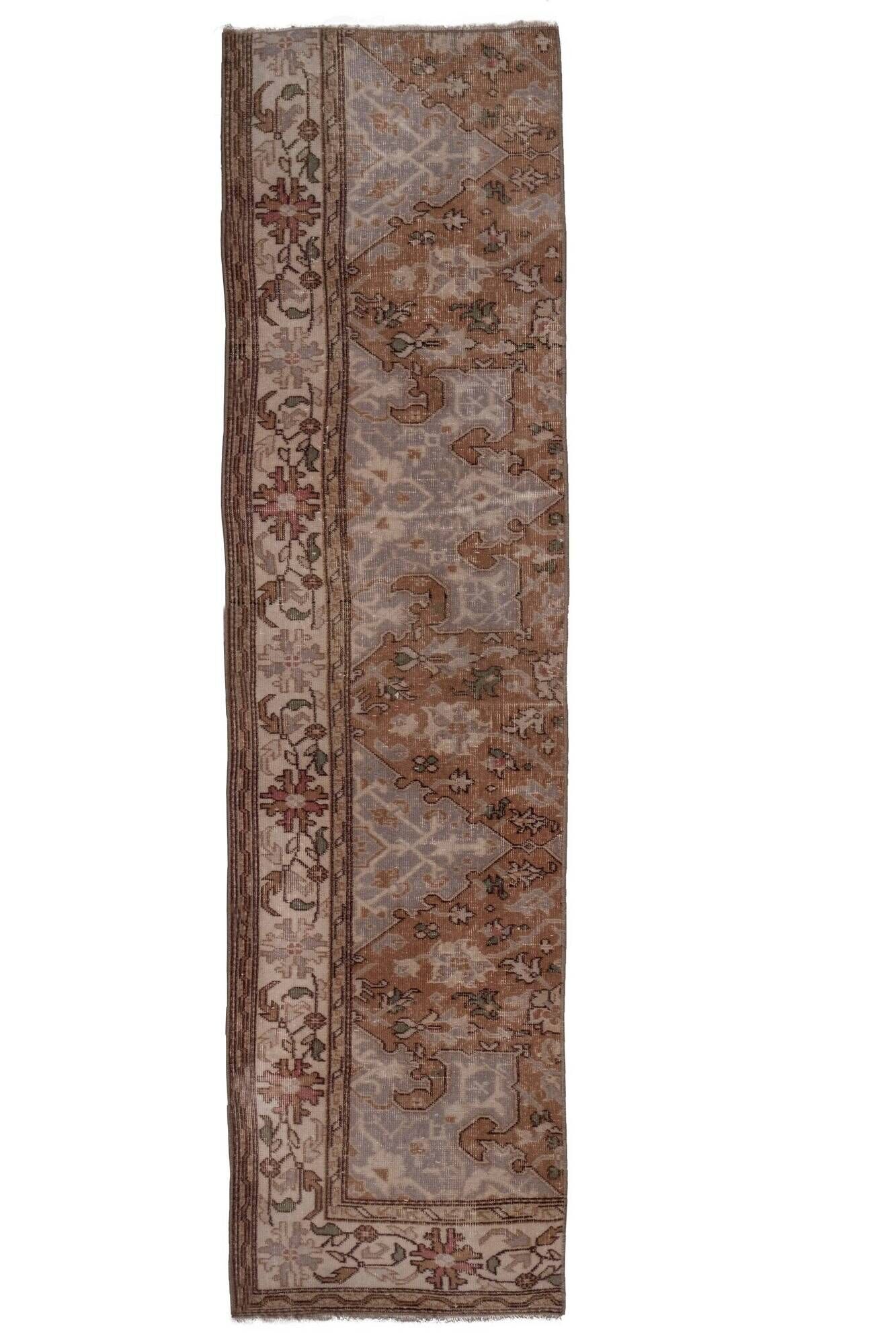 Vintage Turkish hallway rug 62x238 cm