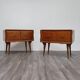 Coppia Di Comodini Gio Ponti Style Mid-Century 1950’s Modernariato Des