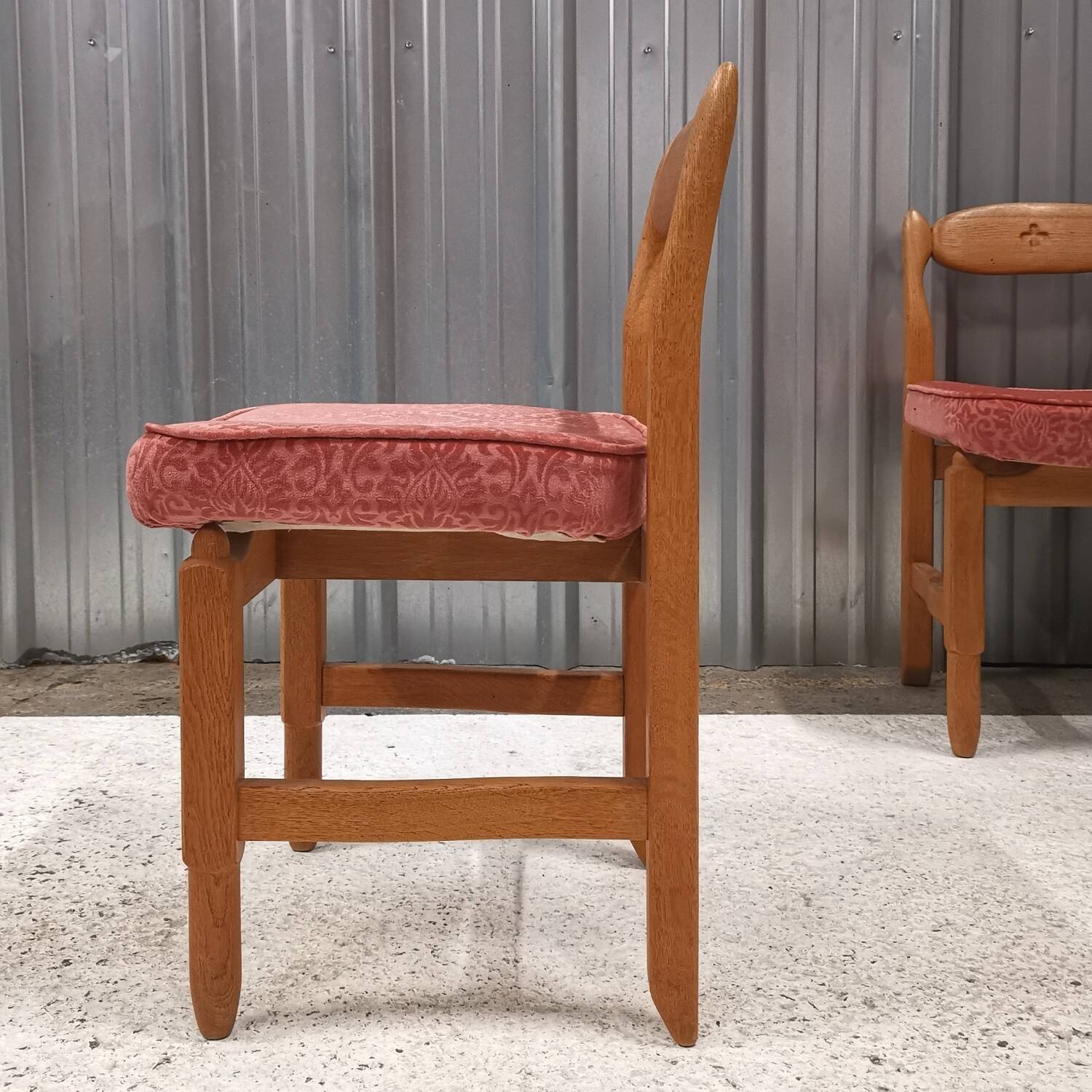 Set of 4 Guillerme et Chambron designer chairs, Votre Maison edition