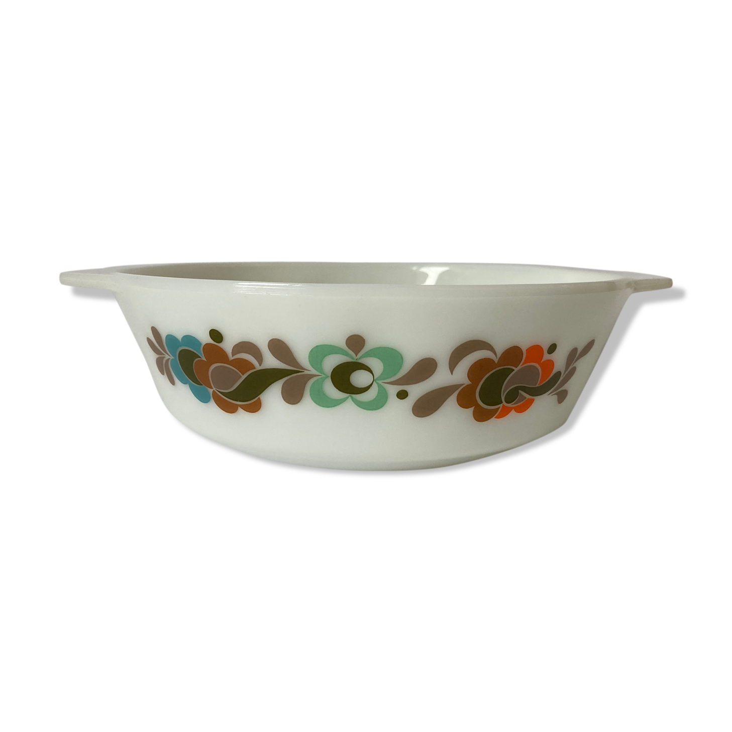 JAJ dish made in england - 70s Multico floral pattern