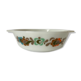 Plat JAJ made in England - motif floral Multico