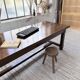 Table de ferme campagne noyer massif XL 250cm