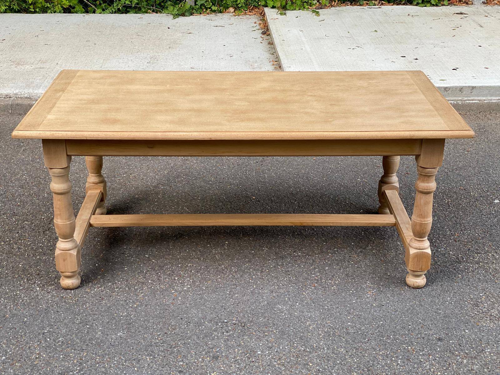 Table à manger de ferme extensible rénovée en bois 260cm