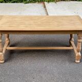 Table à manger de ferme extensible rénovée en bois 260cm