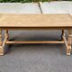 Table à manger de ferme extensible rénovée en bois 260cm