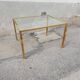 Vintage gold brass coffee table