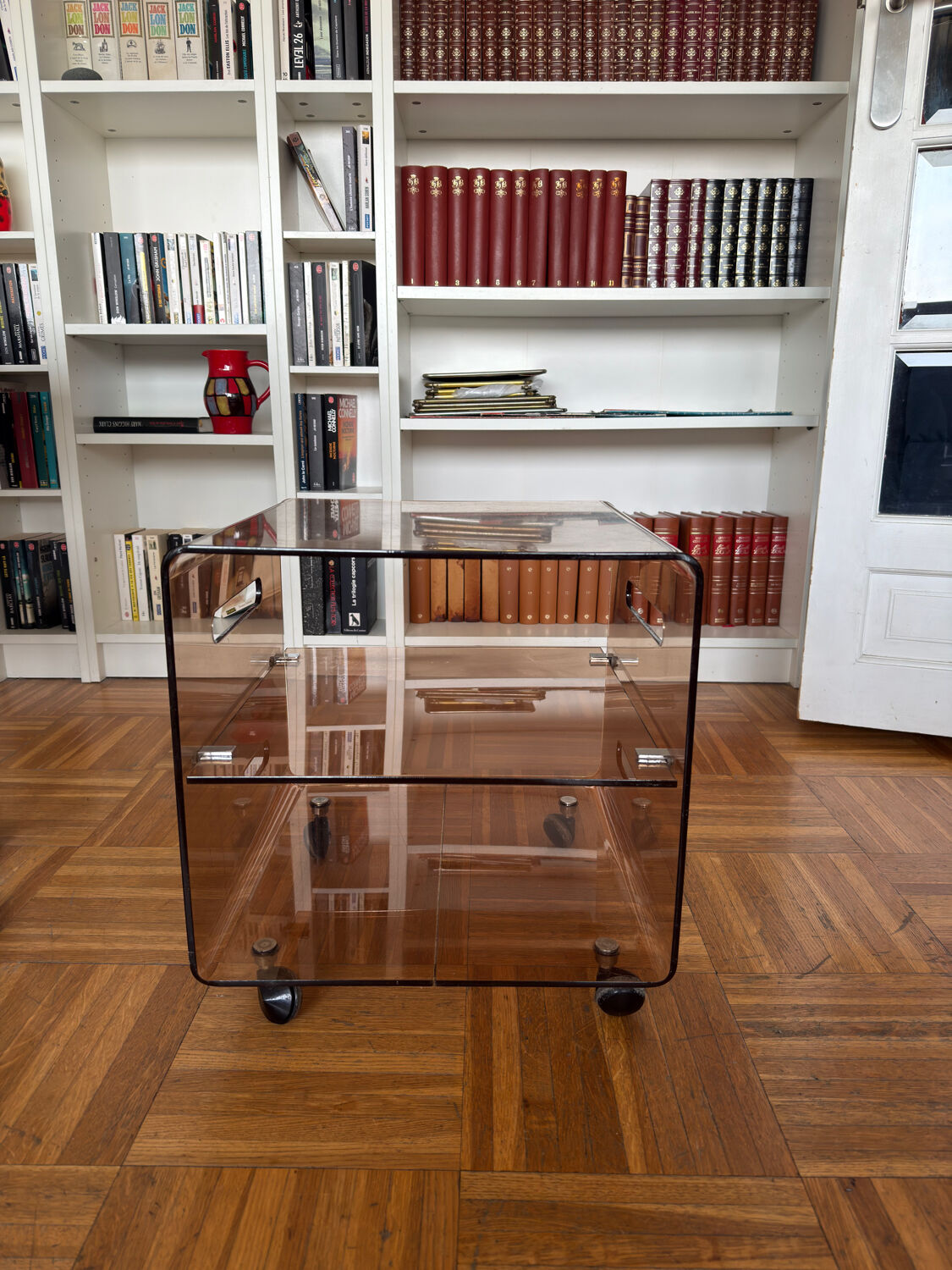 Smoked Plexiglas coffee table