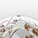 8 assiettes à dessert Terre de fer sépia modèle Flore Jules Vieillard Bordeaux XIX