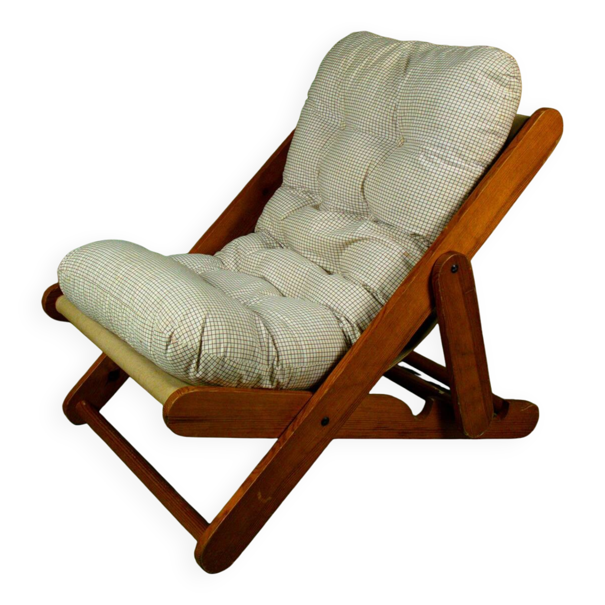 Fauteuil Kon Tiki Pierre Bégué édition originales avec coussin d'origine