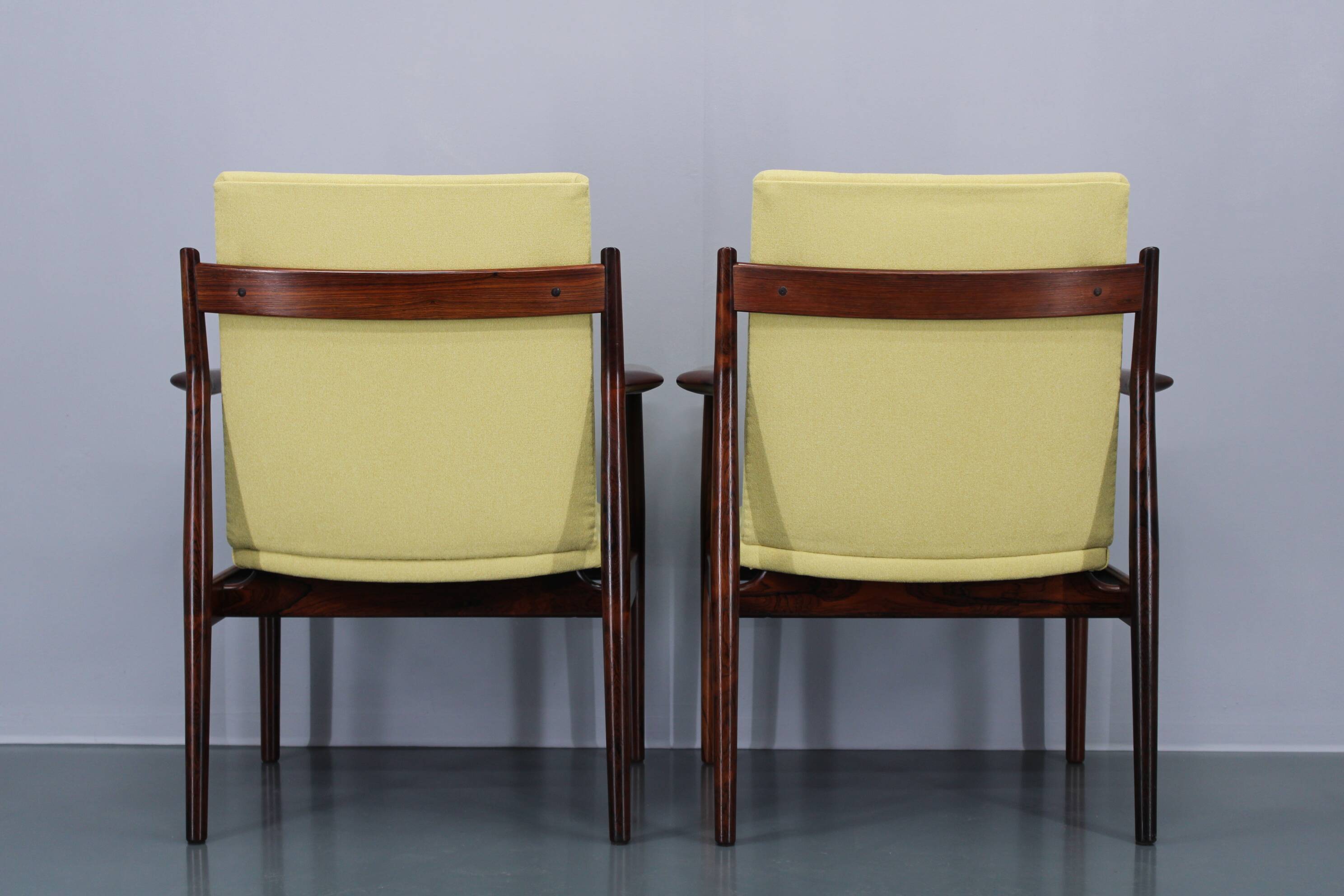 1960s Pair of Arne Vodder 431 Armchairs by Sibast Mobler, Denmark