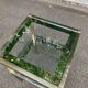 2 bedside tables, end tables in brass and transparent glass Maison Ja