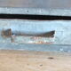 Garage or workshop furniture with drawers in cans