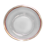 Very beautiful crystal cup with silver metal rim