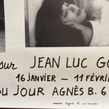 Original poster exhibition Jean-Luc Godard Gallery of the day Agnès B 1986