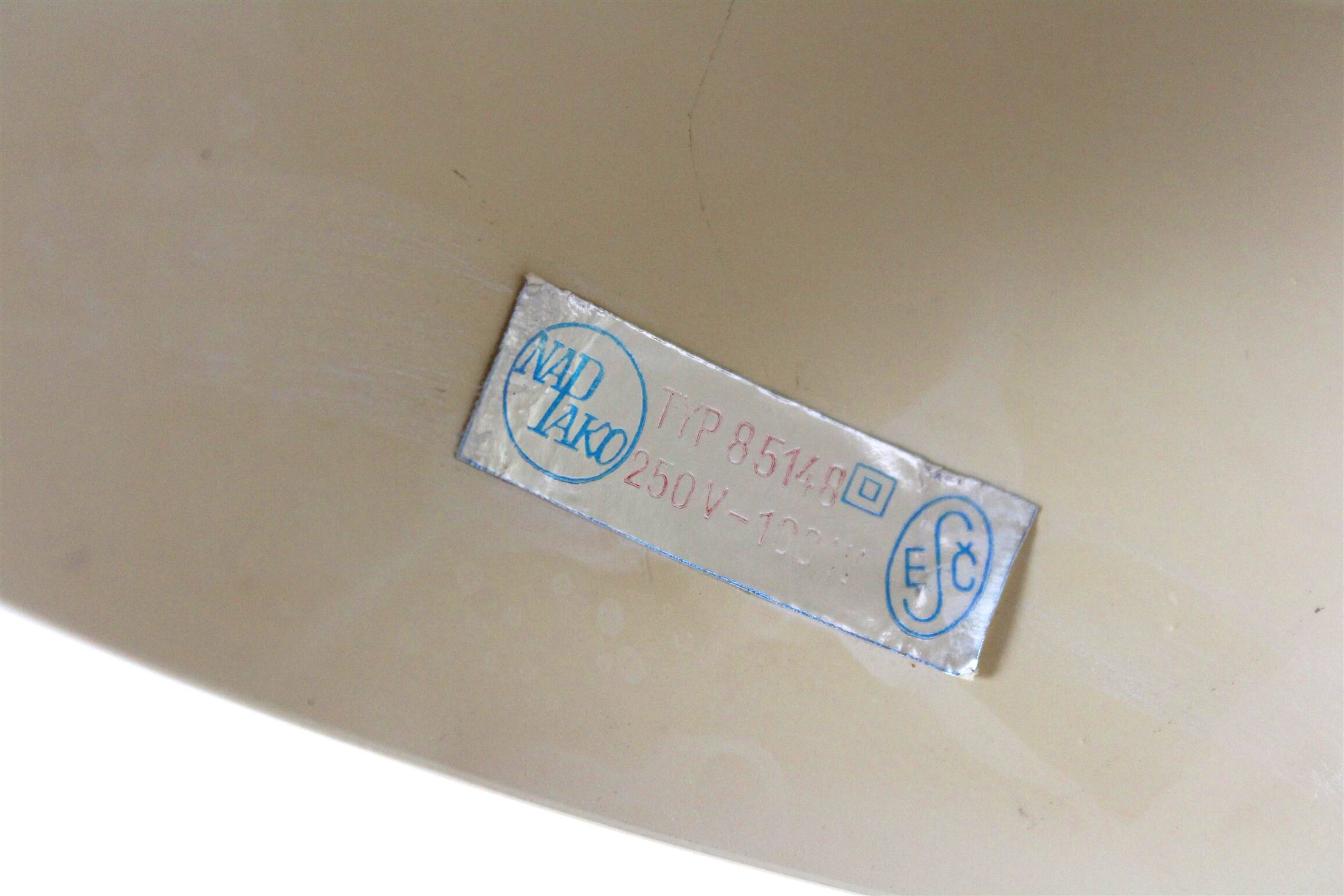 White Table Lamp by Josef Hurka for Napako, 1960s