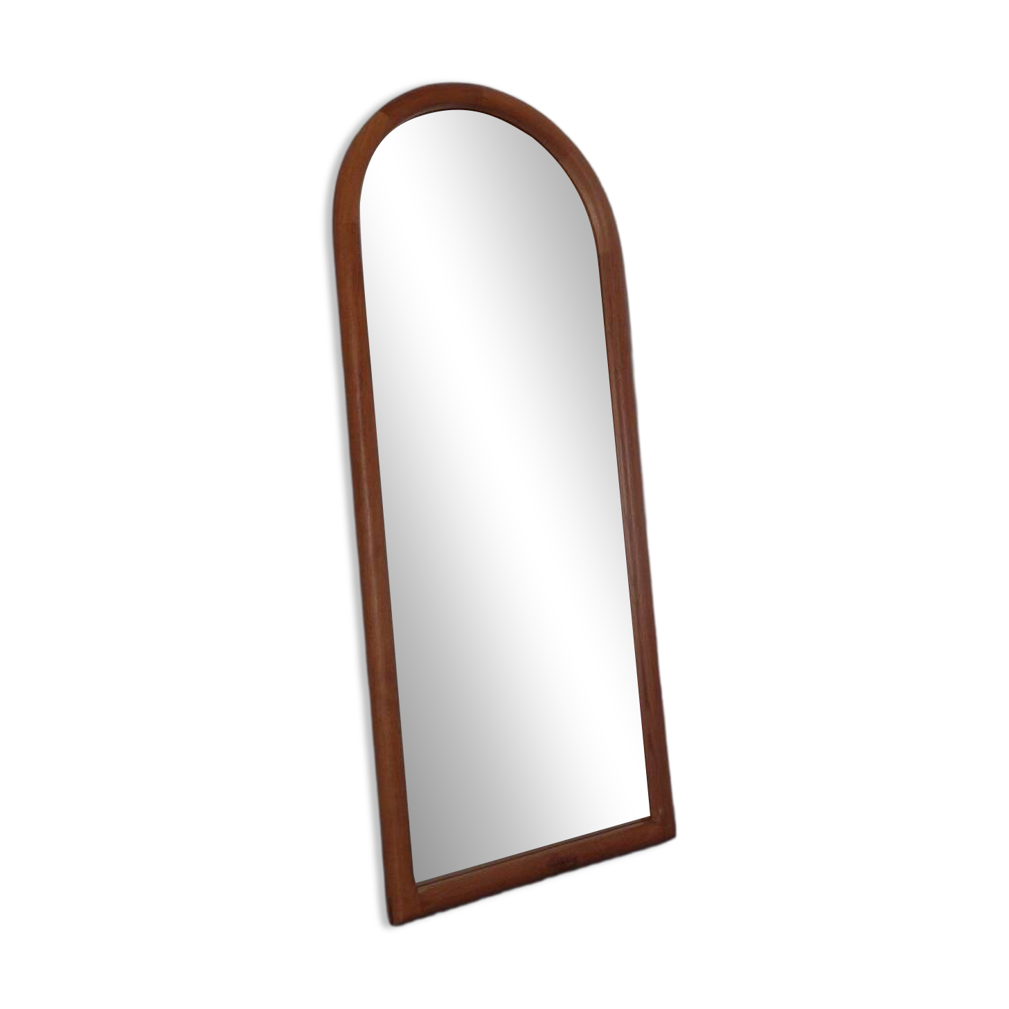 Large Cathedral Teak Mirror by Kai Kristiansen for Vildbjerg Møbelfabrik, 1960s