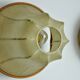 Pair of pear-shaped "cocoon" wall lights, resin and pine, Italy, 1970