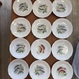 Assiettes à poisson en porcelaine