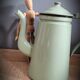 Light green enamelled coffee maker