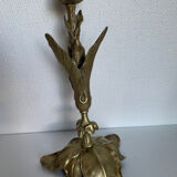 Bougeoir  art nouveau en laiton