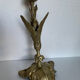 Art Nouveau brass candle holder