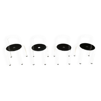 Postmodern dining chairs by Pietro Arosio for Airon, 1980s