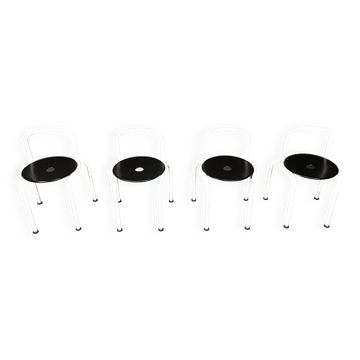 Postmodern dining chairs by Pietro Arosio for Airon, 1980s