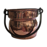 Cache pot ancien en cuivre avec anse