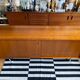 Teak veneer sideboard 80's