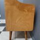 Low sideboard, white leatherette drawer fronts, 1960s