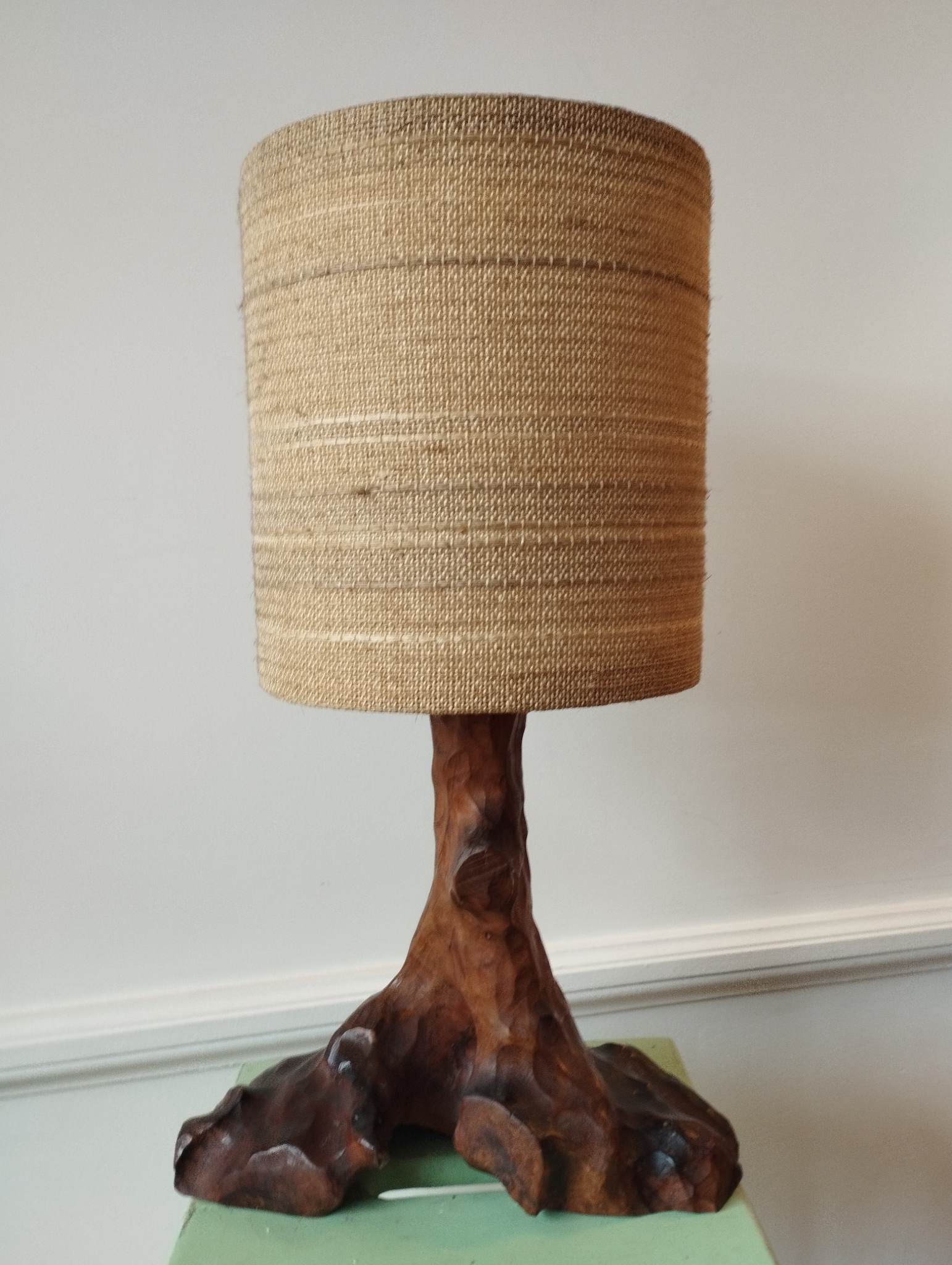 Wooden foot lamp