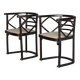 Model 728 'Fledermaus' chairs attributed to Josef Hoffmann for J & J Kohn,