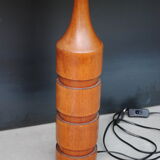 Teak desk lamp