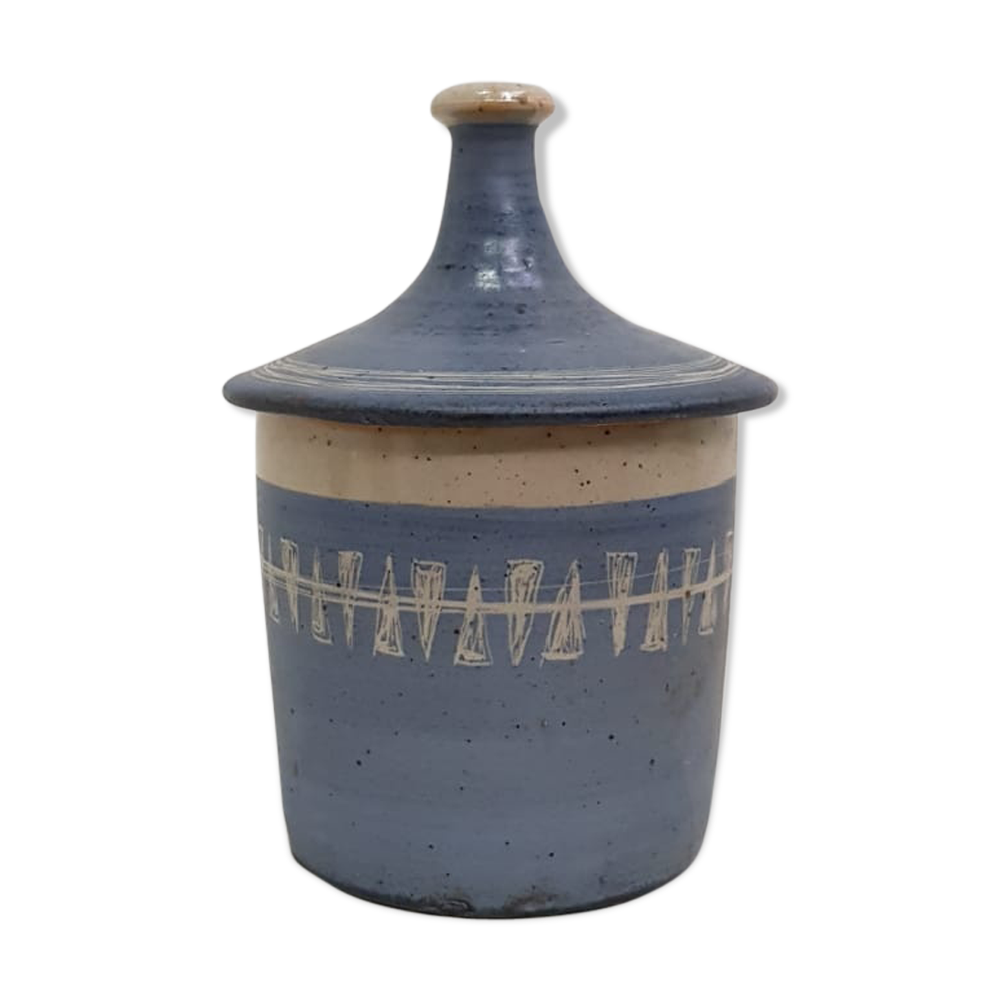Large ceramic pot signed LB for Bernard LECUYER
