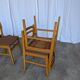 Set of 14 Vintage Scandinavian Dining Chairs / Yugoslav Wooden Bistro Chair