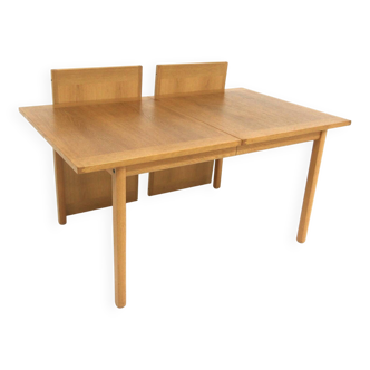 Scandinavian oak dining table, Sweden, 1960s