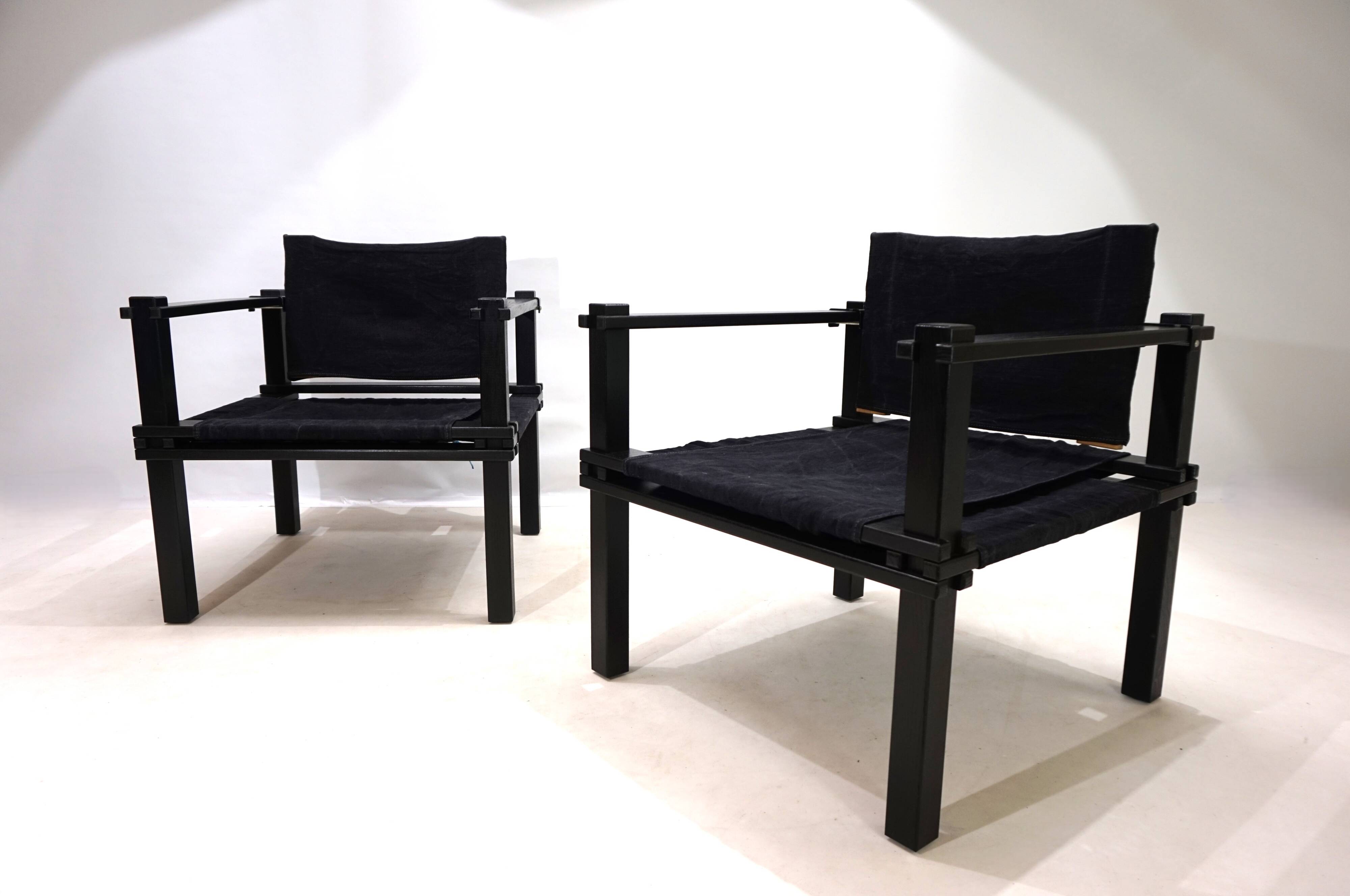 Bofinger set of 2 Farmer lounge chairs with table by Gerd Lange, 1960