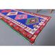 1970s Vintage Turkish Hand-Knotted Wool Cotton Blue Runner Rug 83x364