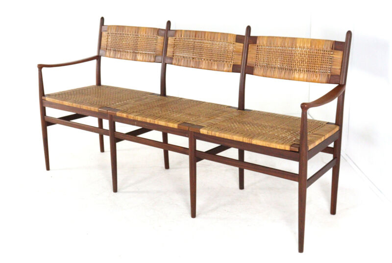 Dining room set 'Bologna' - 3 seater sofa - 3 chairs - mid century modern