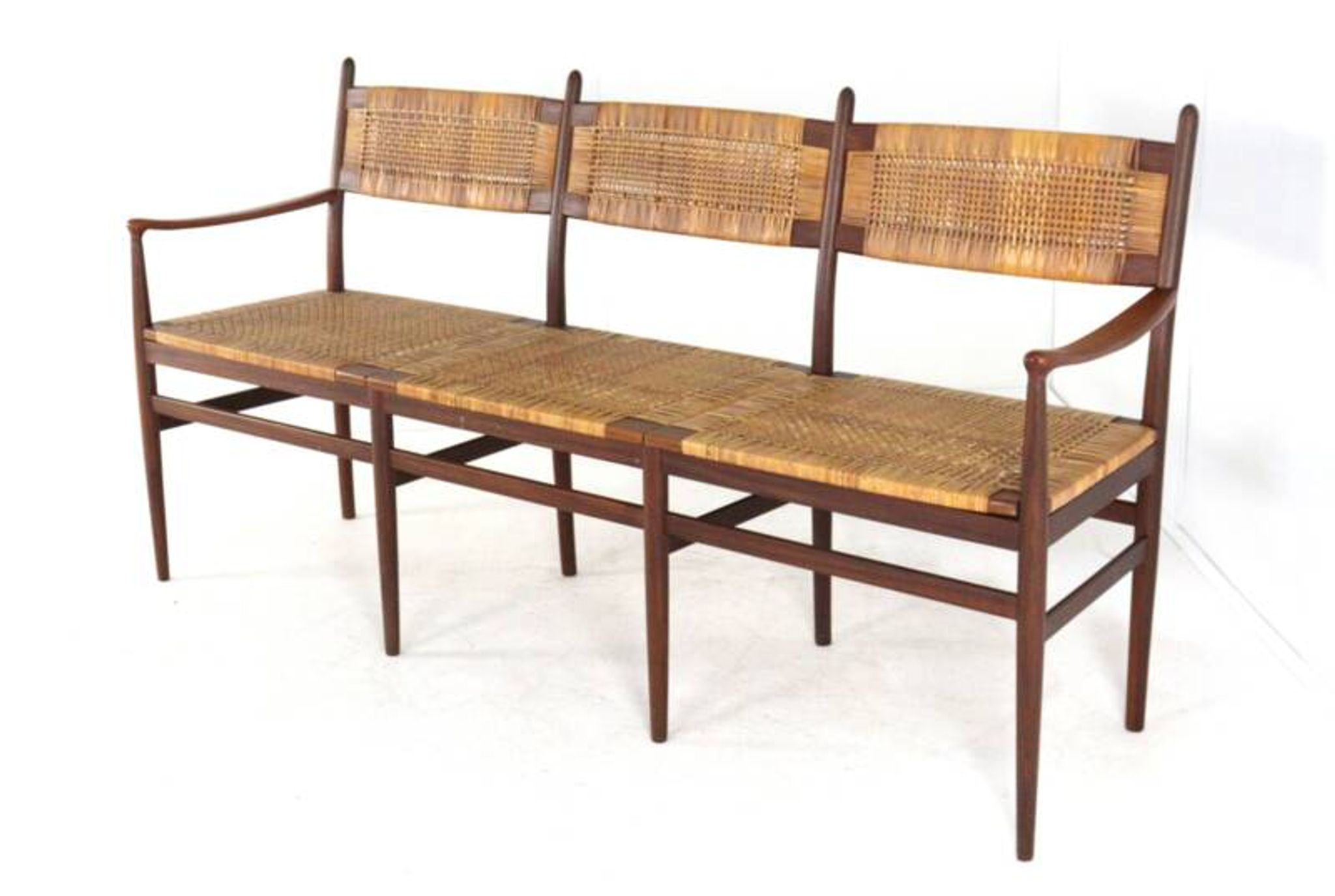 Dining room set 'Bologna' - 3 seater sofa - 3 chairs - mid century modern