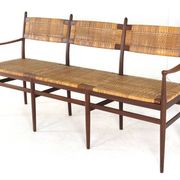 Dining room set 'Bologna' - 3 seater sofa - 3 chairs - mid century modern