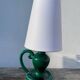 Lampe Vallauris en céramique verte
