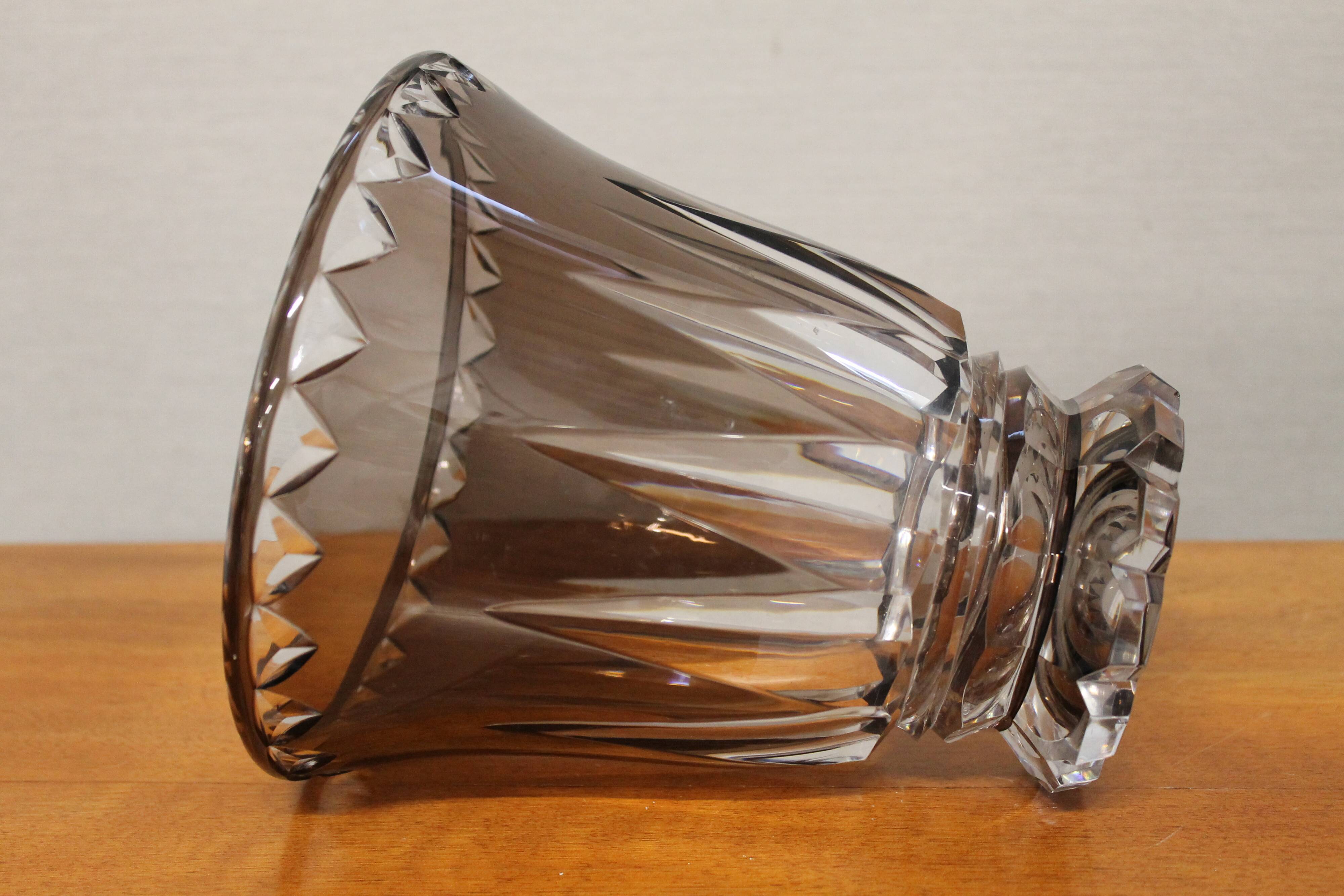 Vase en cristal du Val Saint-Lambert - Art deco