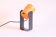 Orange table or wall lamp by karl lang for sis leuchten, germany 1976.