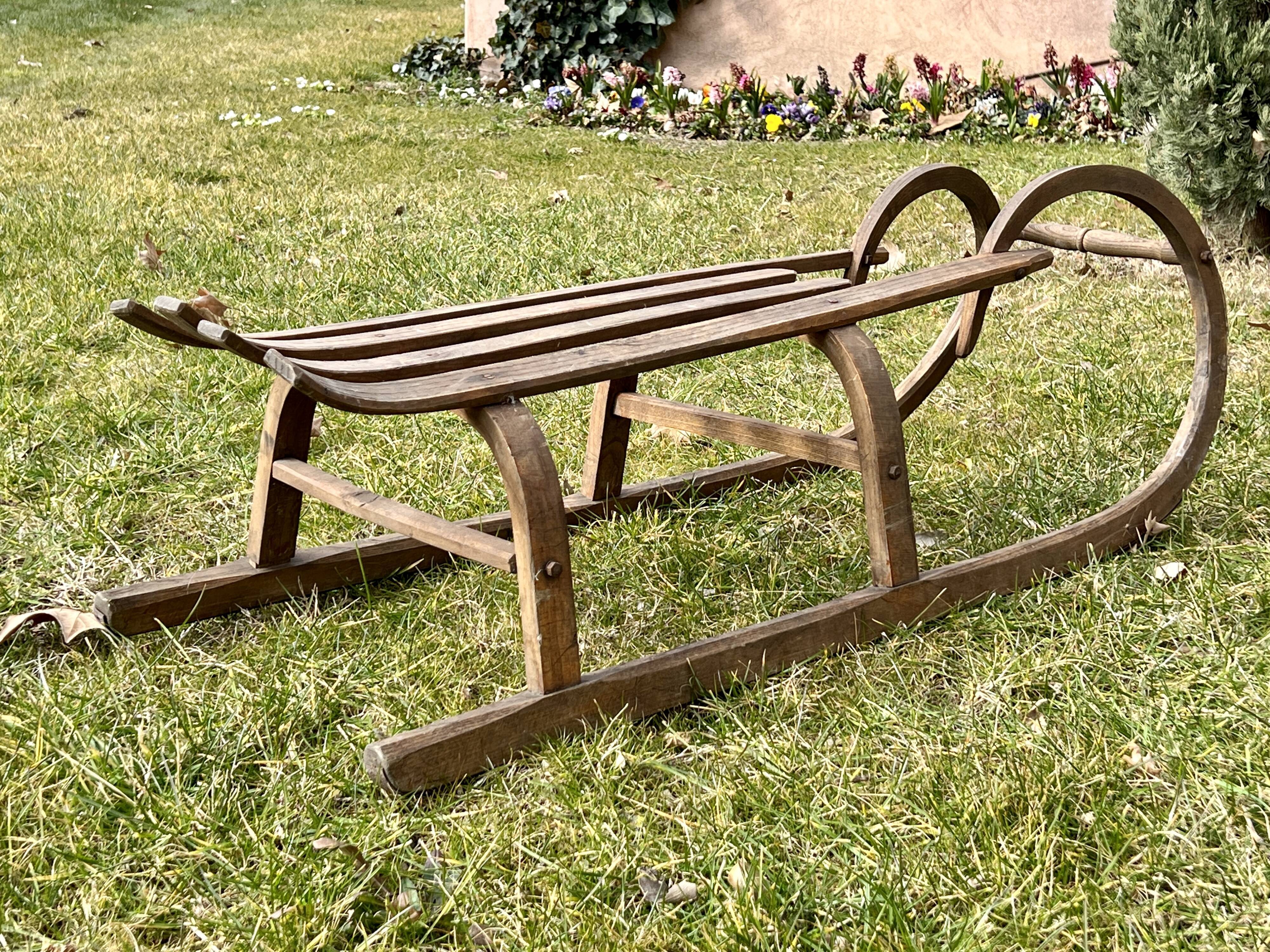 Wooden sled