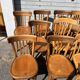 (Lot) 14 honey-coloured bistro chairs (Baumann)