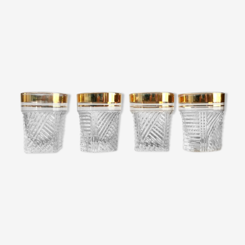 Set de 4 petits verres retro